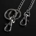 Teskyer 18 Inch Silver Wallet Chain with Lobster Clasps and Extra Rings - Keychain for Keys, Wallet, Jeans, Belt Loop, Purse - Silver - Buy Online on GoSupps.com