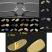 LekLai Gold Metal Eyeglass Nose Pads - Premium 1 Pair for Easy Screwing In | Durable Repair Solutions - Buy Online on GoSupps.com
