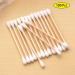 Yicare 400PCs Bamboo Cotton Swabs | Eco-Friendly & Biodegradable Makeup Cleaning Sticks - Sustainable Wood Products - Buy Online on GoSupps.com