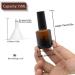Agidea 6PCS Empty Nail Polish Bottles Amber 15ML/0.5 oz - Refillable Dark Glass Bottles with Brush & Mixing Balls for DIY Nail Polish - Brown - Buy Online on GoSupps.com