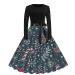 Hanxiulin Christmas dress for women sweater sweat jacket Christmas dress bag bag Christmas elk party dresses with bag christmas blouse dresses Christmas dresses autumn winter gray m