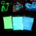 Fluorescent powder 3x100 g Professional luminescence pigment phosphorescent color photoluminescence non -toxic aluminum strontium aluminum neon lights dark pigment nights (03) 3 PCs