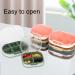 Portable Travel Pill Box - 4 Compartment Daily Organizer for Medicines Vitamins & Fish Oil (Purple - Buy Online on GoSupps.com