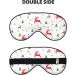 SSIMOO Christmas Holiday Print Ultra-Soft Eye Mask | Light-Blocking for Optimal Comfort & Restful Sleep - International Shipping Available - Buy Online on GoSupps.com