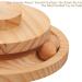 Marchul Cat Toy Ball Roller with Treat Ball | Interactive Wooden Track Balls Turntable for Kittens | Cat Supplies - Buy Online on GoSupps.com