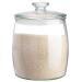 Sions Clear Glass Rice Dispenser Grain Storage Bucket with Sealing Lid Multifunctional Flour And Grain Container Creative Glass Food Storage Container 6kg