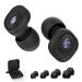 Earplugs for Concerts Reusable Silicone Ear Plugs for Musicians 23dB Filter Technology Noise Reduction Ear Plugs 8 Ear Tips in XS S M L for Concert Bar Sports Mardi Gras Events(Black)