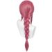 Long Pink Red Cosplay Wig Red Braid Wig with Bangs & Wig Cap Anime Red Wig Synthetic Hair for Women Girls Halloween Costume Party Makima - Buy Online on GoSupps.com