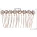 8-Flower Hairpin Combs Crystal Rhinestone Bridal Hair Pins Hair Clips Women Wedding Headpiece for Bride Bridesmaids - Buy Online on GoSupps.com