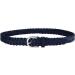 Falari Women's Leather Braided Belt Navy M 34-36 (Fit Waist 32-34) - Stainless Steel Buckle | 16 Colors Available - Buy Online on GoSupps.com