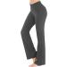 Buy Wenzhou Ladies Flare Yoga Pose Bootcut Leggings | Fitness Pants for Gym Pilates & Workouts | Stretch Belly Control XL Dark Gray - Buy Online on GoSupps.com