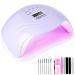 Roexun UV LED lamp for nails 168W nail dryer for gel nail polish portable USB charging function auto sensor hardening lamp with 4 timer settings nail tools for fingernail and toenail