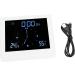 Bathroom Accessories Digital Clock Ring Dynamic Hand Time Display Supports Digital Display Time Display for Bathroom (White Pisa Leaning Tower Type) - Buy Online on GoSupps.com