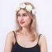 ZHER-LU Flower Headband Floral Crown Garland Halo for Wedding Festival (Purple) - Buy Online on GoSupps.com