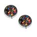 Colorful Rainbow Stars Printed Mini Round Pill Box Pill Box 3 Compartment Medicine Pill Case Pill Organizer Travel Pillbox Portable Pill Box for Pocket Home Office Use