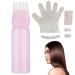 Hair Dye Kit 160ML Hair Oil Applicator Bottle with Scale and Disposable Hair Color Kit Includes Ear Cover Gloves Cape Cap Hair Dying Tool Hair Oil Applicator Bottle