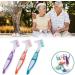 Dental Prostheses Cleaning Brush Set - Ergonomic Double Bristles for Denture Care - Portable Multi-Layer Brush for False Teeth Care - Buy Online on GoSupps.com