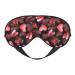 Ladybugs and Red Hearts Sleep Mask Adjustable Double -Sided Eye Mask Soft Sleeping Eye Covers for Sleeping Perfect Shading Reduce Eye Edema
