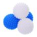 uxcell 4pcs Reusable Laundry Dryer Balls Vinyl Drying Balls for Reduce Wrinkles Static Fabric Softener Reduce Drying Time Save on Energy Blue and White Blue white