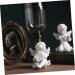 Alipis Decor Resin Crafts Reading a Book Staue Figure Unique Angel Ornaments Accessories Jam Dining Table - Buy Online on GoSupps.com