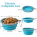 2-Pack Foldable Travel Dog Bowls with Carabiners - Safe Spout Design for Pets - 350ml Water & Food Bowl for Cats & Dogs - Buy Online on GoSupps.com