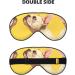 Unisex French Bulldog Print Sleep Mask - Double-Sided Eye Mask for Sound Sleep & Skin Care - Buy Online on GoSupps.com