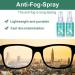 2-Pack Anti Fog Spray for Glasses & Lenses - Quick & Long-Lasting Formula for Goggles, Ski Masks, Mirrors, Windows & Windshields - Buy Online on GoSupps.com