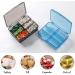 AKOAK Mini Pill Organizer - 6 Compartment Plastic Box for Beads Jewelry Vitamins & Supplements | International Shipping Available - Buy Online on GoSupps.com