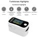 MomMed Pulse Oximeter for Fast Oxygen Saturation Measurement - Ideal for Kids & Adults - Includes Lanyard & Batteries | YM201 Black & White - Buy Online on GoSupps.com