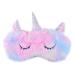 Ulbemoll Cute Unicorn Sleeping Mask Soft Fluffy Plush Blindfold Funny Novelty Animal Sleep Mask Eye Cover Eyeshade for Kids Girls Boys Women Men Night Nap Travel Meditation