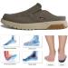 YONGJIA Men's Slip On Loafers with Arch Support for Plantar Fasciitis Relief - Grey, Size 13 - Buy Online on GoSupps.com