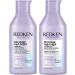 Redken Routine Illuminatrice pour Cheveux Blonds et M ch s en Manque d'Eclat Illumine et Hydrate Blond Lumineux Vitamine C et Prot ines de Bl Blondage High Bright 1 - Duo