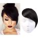 Clip in Fringe Clip in Bangs Hair Blunt Bangs Clip In Human Hair Extension Clip-In Fringe Hair Bangs Neat Bang (Color : Side Dark Brown) - Buy Online on GoSupps.com