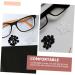 Healeeved 48 Couples Anti-Slip Silicone Glasses Cover - Round Frame Hook & Rubber Ear Support for Kids - 2 Pcs Black & White - Buy Online on GoSupps.com