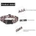 Suredoo Adjustable Dog Collar - Soft Nylon for Small Medium & Large Dogs | Leopard Print (M: 33-55 cm Neck) - Buy Online on GoSupps.com