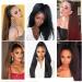 PORSMEER 30 Inch Yaki Straight Drawstring Ponytail Clip In Extensions for Women Kinky Straight Pony Tail Extensions Hair Extensions Ponytail (Dark brown) - Buy Online on GoSupps.com