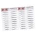 Didiseaon 2pcs 3d Eyebrow Stickers Temporary Eyebrows Artificial Eyebrow Woman Transfer Stickers Water Proof