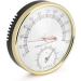 Cheotime 2-in-1 Sauna Hygrothermograph Thermometer | Metal Dial Hygrometer & Interior Thermometer | Essential Sauna Space Accessories - Buy Online on GoSupps.com