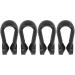 Acupressure Relax Clip Set - 4 Adjustable Flower-Shaped Clips for Migraine Relief - Black - Buy Online on GoSupps.com
