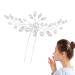 Pearl Rhinestone U Shape Hair Fork Sticks Updo Hair Bun Chignon Wedding Hair Pins Hair Styling Tool Bridal Hair Accessories for Women and Girls