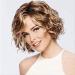BGHJUE Short Curly Hair Fluffy Fashion Gold Brown Mixed Color Pear Flower Roll Wigs