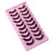 10 Pairs D Curl Mink False Eyelashes | Wispy Fluffy Volume Russian Lashes | 3D Effect | Cat Eye Extension Look | A-16mm - Buy Online on GoSupps.com