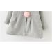 TMEOG Cute Rabbit Ears Cloak Hooded Coats for Baby Girls | 2-3 Years Grey - Buy Online on GoSupps.com