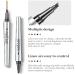 Rosarden Dark Brown Liquid Eyebrow Pencil - 3D Eyebrow Pen with 4 Forks, Quick Dry & Waterproof Formula for Precise Eyebrow Makeup - Ideal for Women, Men, Girls & Boys - Buy Online on GoSupps.com