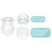 PandaEar 6 Pack 3 Sizes Toddler Silicone Pouch with Pacifier Protector Boxes for Baby Fruit Food Feeder| Universal Accessories| Transparent| BPA Free - Buy Online on GoSupps.com