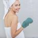 Housoutil Bath Towel Loofah Set - 3-Piece Back Scrubbing Strap & Bath Mitt - Mesh Ball & Gloves for Women & Men - Blue Green 60x9cm - Buy Online on GoSupps.com
