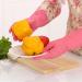 Dishwashing Gloves Durable Waterproof Household Dishwasher Cleaning Rubber Gloves Random Colors Washing Bowls Gloves Tools Pink - Buy Online on GoSupps.com
