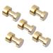 STOBAZA 5pcs Clothes Hook Wall Mounted Hooks Purse Hooks Bathroom Wall Hooks Convenient Hanger Bags Bathrobe 2.9X1.8CM Golden