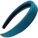 Topkids Accessories 2.5cm Padded Satin Alice band Kids Hair Accessories Headbands for Girls Hair Accessories for Girls Satin Headband Hairbands Women (Aqua Blue - Bright) - Buy Online on GoSupps.com
