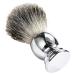 BOKIOESDE Wide Application Metal Handle Shaving Brush with Badger Hair Compact and Portable Badger Hair Shaving Brush Beard Brush
